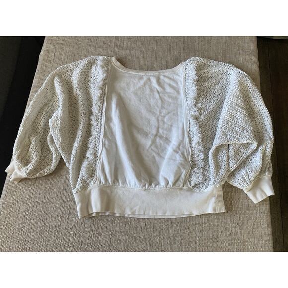 Free People Fringe Sweater White XS TP - Picture 10 of 10